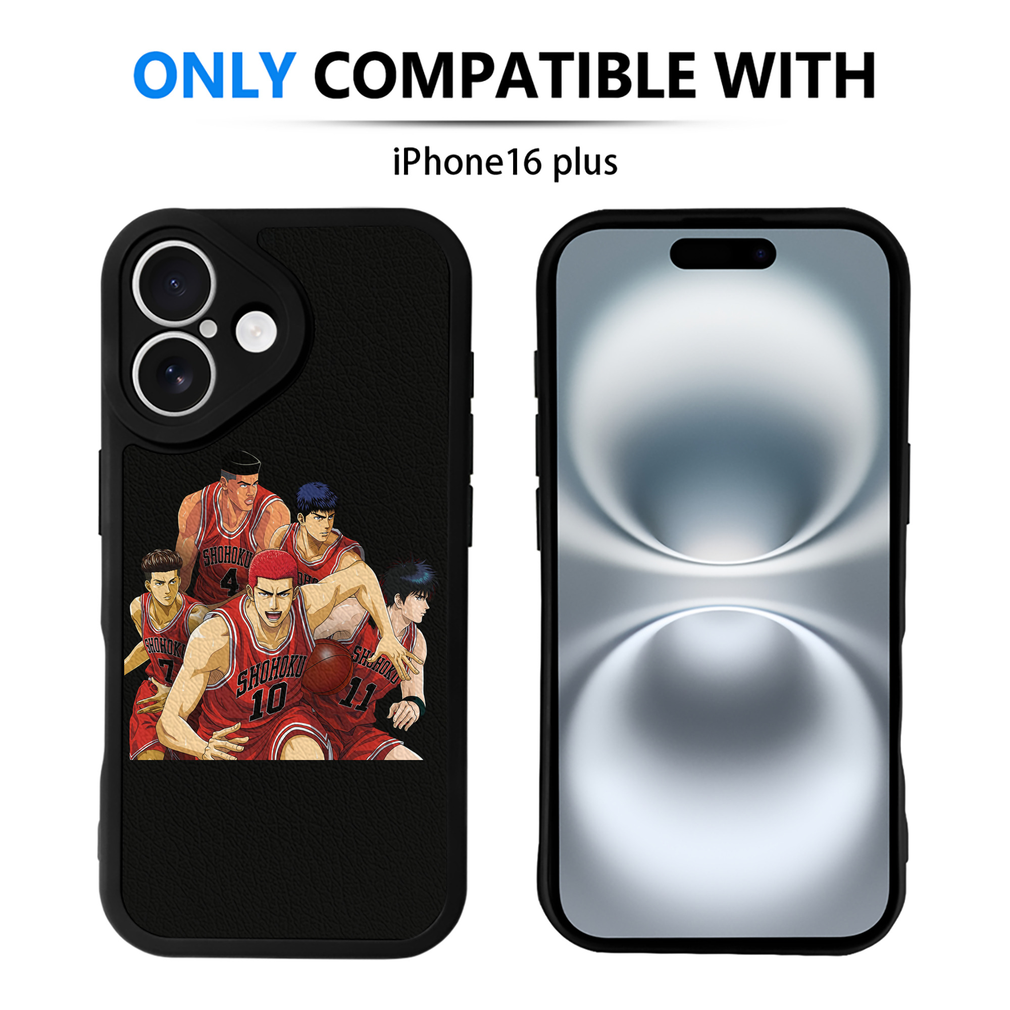 （画像用） SLAM DUNK／スラムダンク 【iPhone 16シリーズ対応】シリコンスマホケース（レザー調） 材質：シリコン